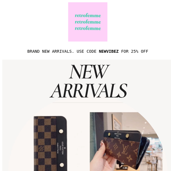 New Year, New Arrivals + 25% OFF