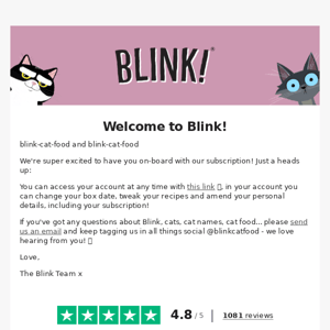 We ve got a question for you Blink Cat Food