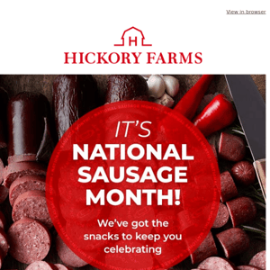 Yay! 🥳It’s National Sausage Month