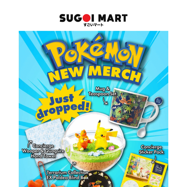 NEW Pokémon Merch 🌴🍣