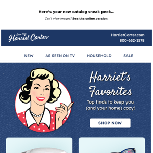 Harriet’s Back with Her Favorites for You & Your Home!