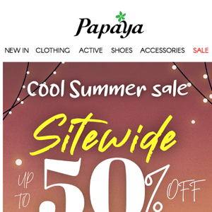 Cool Summer Sale Sitewiede Up Top 50% Off.