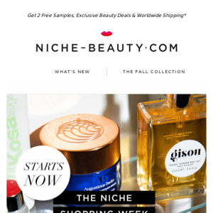 Save 20% - The Niche Shopping Week starts now!