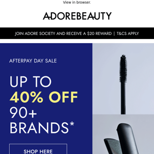 Our Afterpay Day sale is here!