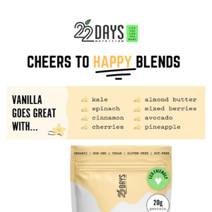 Cheers to Happy Blends!!