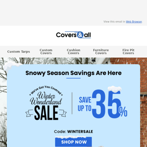 ☃️Snowy Savings Are Landing! Get 35% Off Now