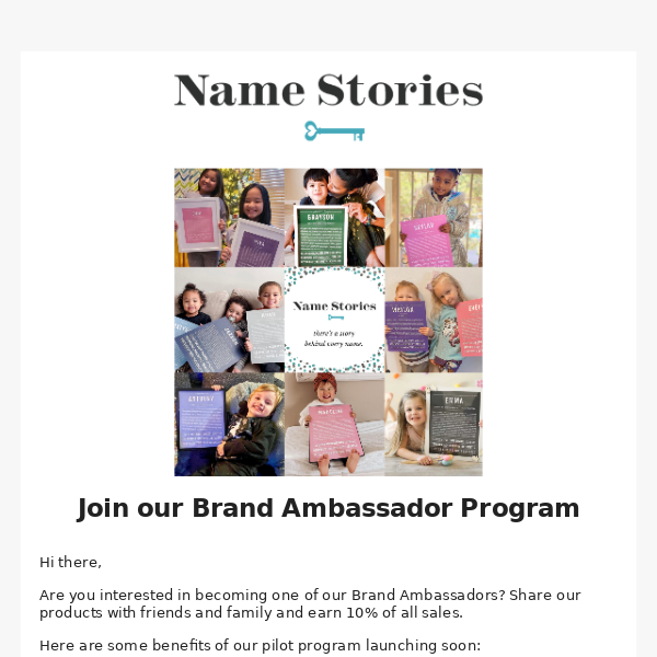 Are you interested in being a Brand Ambassador?