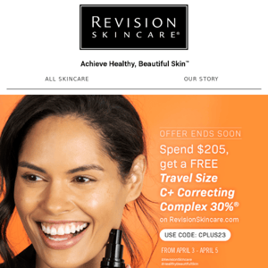 12 Hours Left! Don't miss out on your free C+ Correcting Complex 30%®