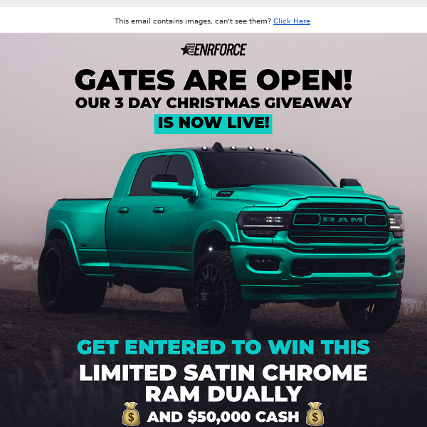 GATES OPEN - WIN This Satin Chrome Mint Ram + $50,000🔥
