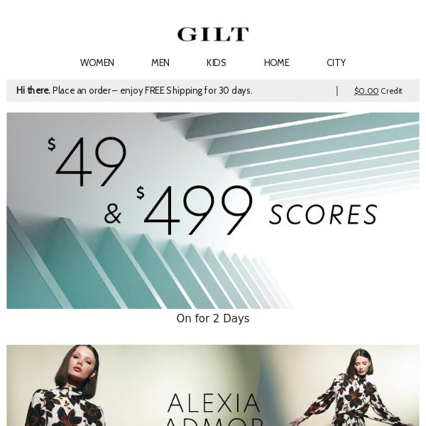 $49 & $499 Scores for 2 Days | Alexia Admor All Under $100