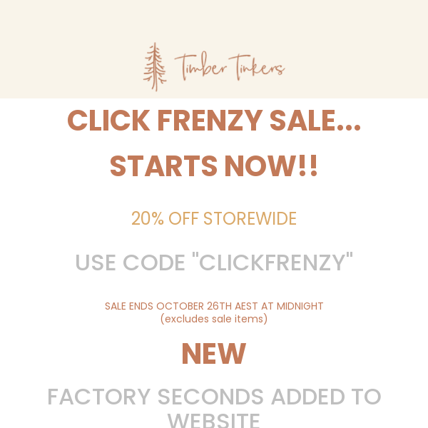 🌸CLICK FRENZY SALE 😱 STARTS NOW!🌸