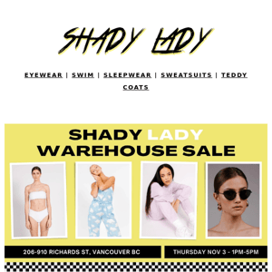 💛 OUR WAREHOUSE SALE IS TOMORROW! 💛