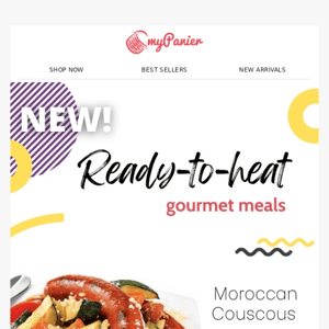 NEW Hot meals🧑‍🍳 Moroccan couscous, Coq au Vin, Cassoulet, Paella & more