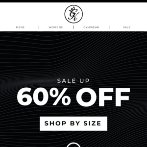 Up to 60% off | Shop by Size