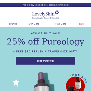 Drop everything for 25% off Pureology
