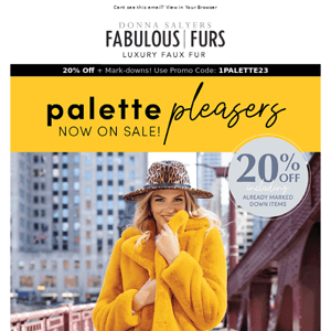 20% Off + Mark-downs: Palette Pleasers Now on Sale!