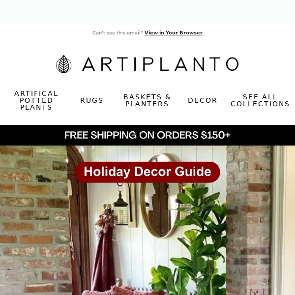 🌿Your Holiday Decor Upgrade Awaits Artiplanto