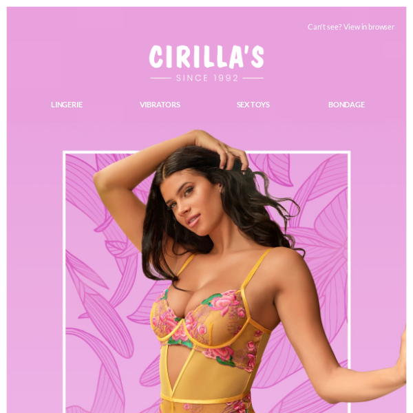 Celebrate National Lingerie Day with 20 Off Cirilla s