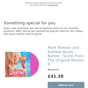 NEW! Mark Ronson and Andrew Wyatt - Barbie : Score From The Original Motion Picture Soundtrack [Neon Barbie Pink Coloured Vinyl]