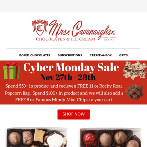 Cyber Monday Sale! Free item with Purchase of 50 dollars or more!