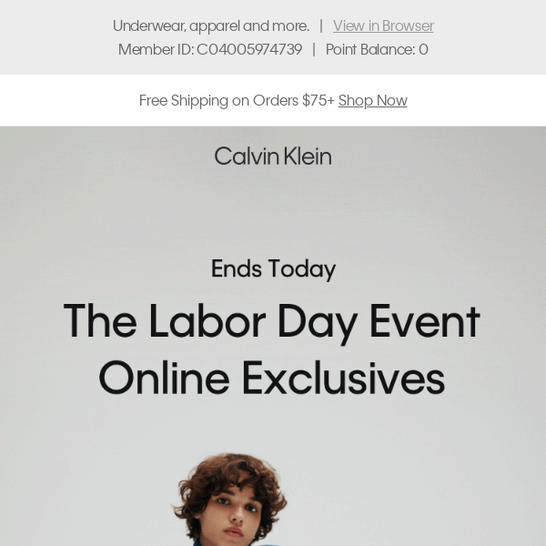 Calvin Klein - Latest Emails, Sales & Deals