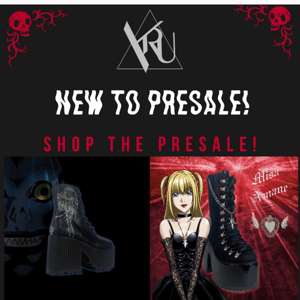 Y.R.U x DEATHNOTE 🖤 CREEP RYUK & ABSINTHE MISA 🖤 PRESALE Begins Today!!