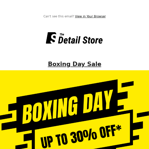 🥊Boxing Day Sale! Up to 30% off!