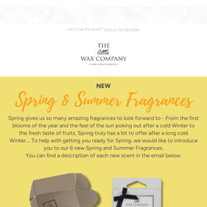 Our Spring & Summer Fragrances have arrived ☀️