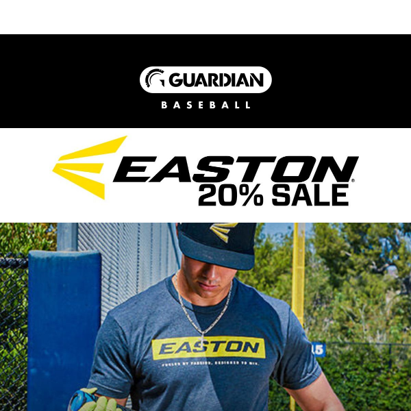 20% off Easton products ends monday