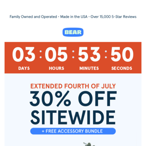 Time is Ticking Away to Save 30% Sitewide