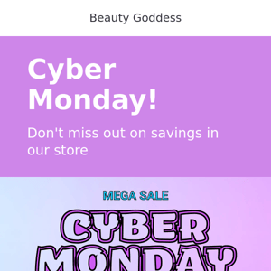 Your Cyber Monday deals are ready!