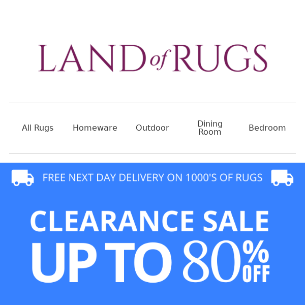 Land of Rugs UK, Rug Clearance Sale ⭐ Up to 80% OFF 🔥