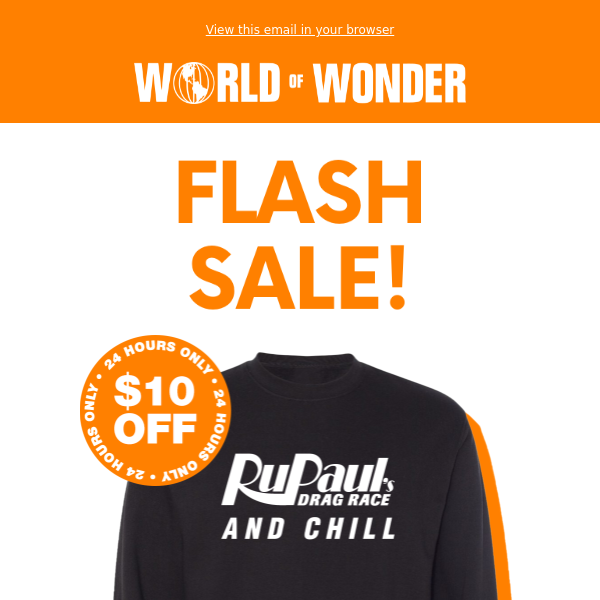 FLASH SALE: RuPaul's Drag Race and Chill 🔥