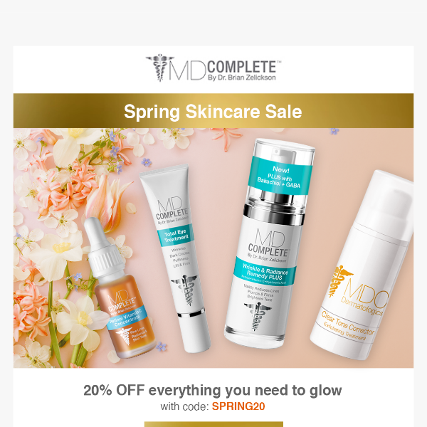 Woohoo Spring! Let’s GLOW with 20% OFF