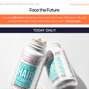 Face the Future, Buy One Hairburst Product, Get One FREE! 🎁