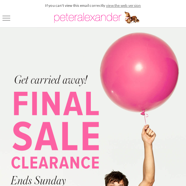 Get carried away with Final Sale Clearance!