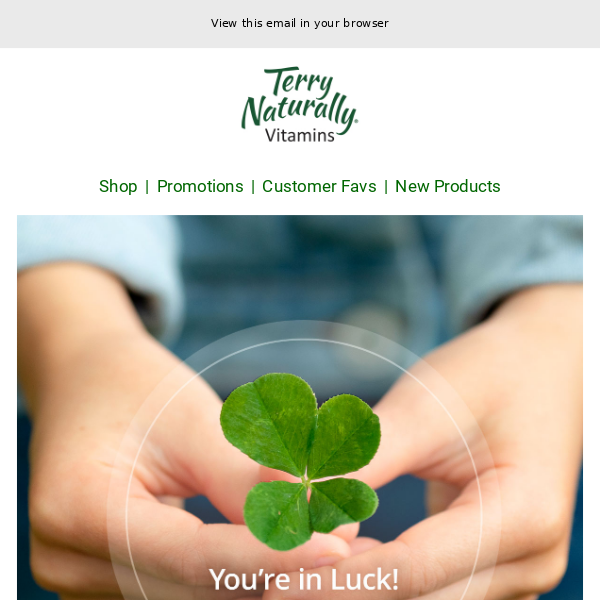 🍀 It's Your Lucky Day | Save 17%