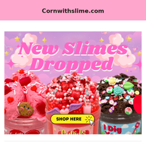 New Vday Slimes + More In Stock 💘