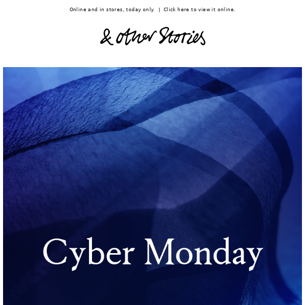 CYBER MONDAY: Up to 50% off everything + free shipping