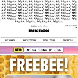 Free Bee Tattoo with Every Purchase 🐝