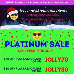 ⚡️😎Your SALE update is here... Save BIG on PLATINUM