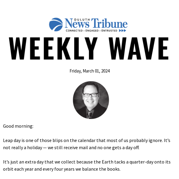 Weekly Wave: Why can't leap day jump around the calendar?