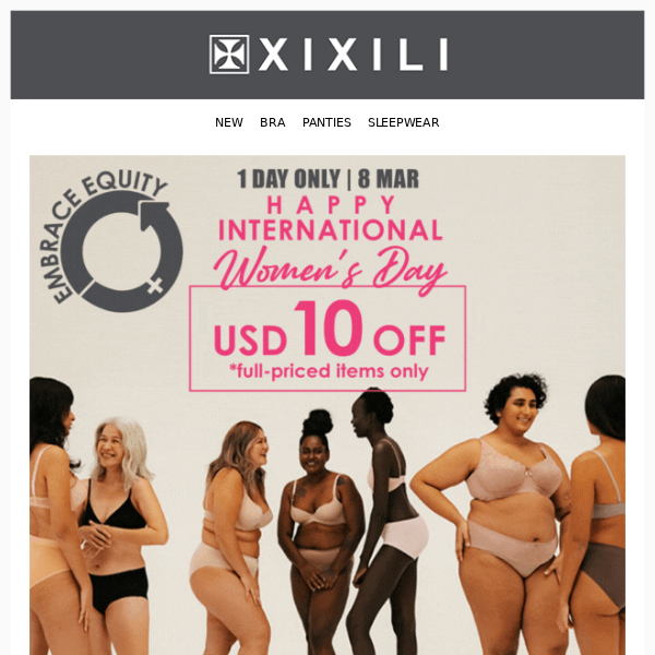 Happy International Women's Day!😘 USD10 off* for all the ladies! 💃😍