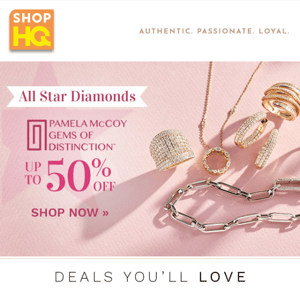 ALL STAR DIAMONDS! Jewelry Deals Up to 50% OFF