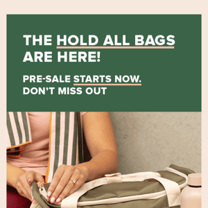 Hey The Somewhere Co - Our Hold All Bags Are Back!