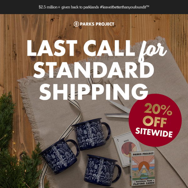 FINAL HOURS for standard shipping ‼️