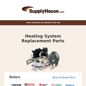 Heating Maintenance Is Easier with the Right Parts