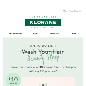 Our Gift to You, XOXO Klorane