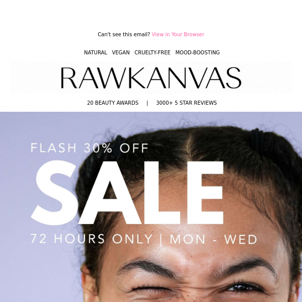 Rawkanvas, 30% OFF sale is on now! 😱🥳