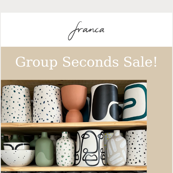 In-person Seconds Sale!